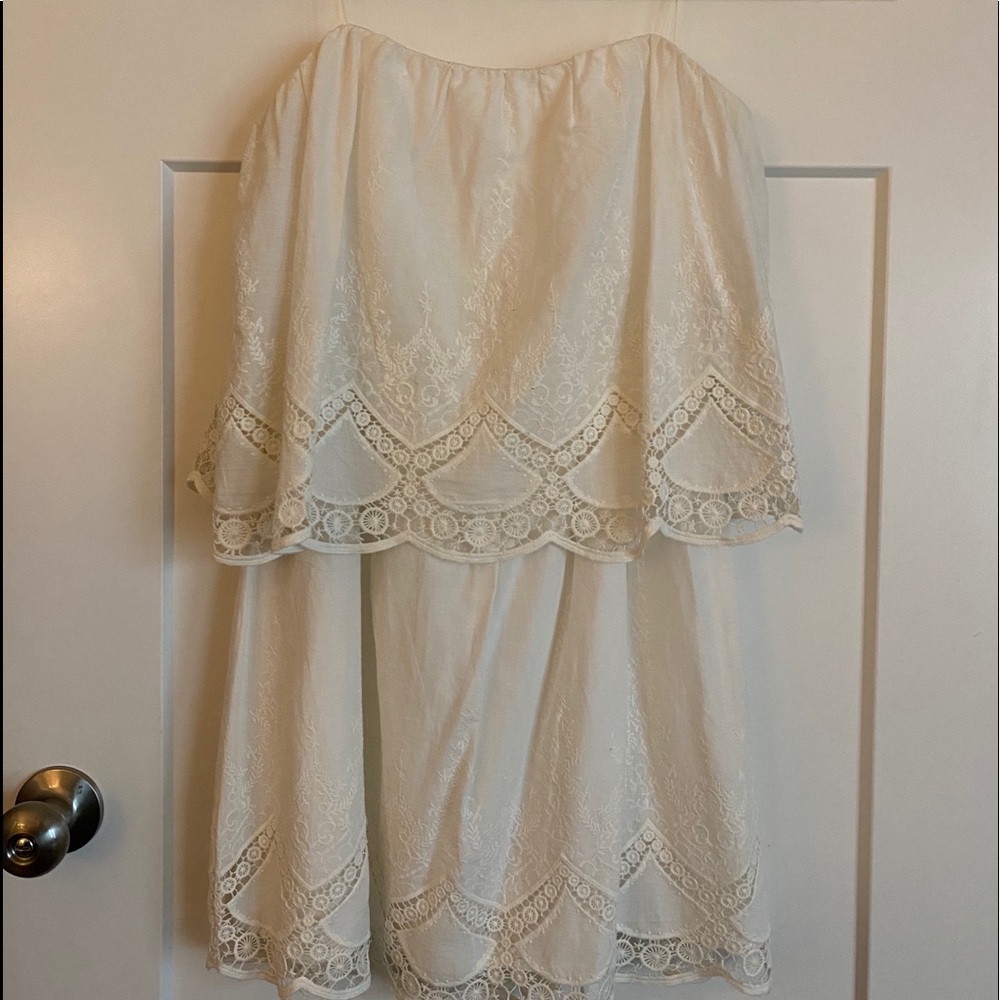 Lily rain white sleeveless dress